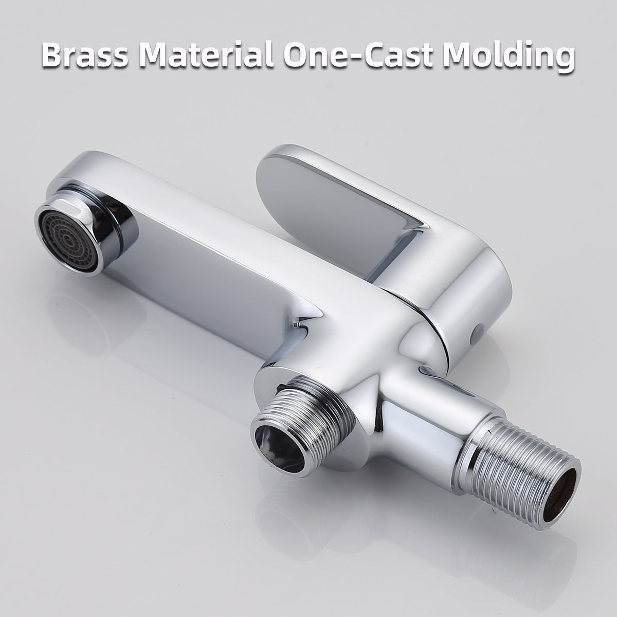 Wall-Mounted Brass Faucet for Mop Sink Bathroom & Balcony Use