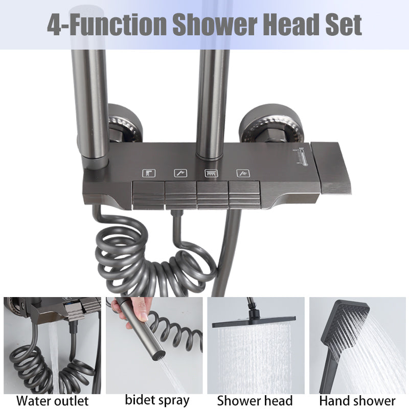 4-in-1 Rainfall Shower Combo Kit