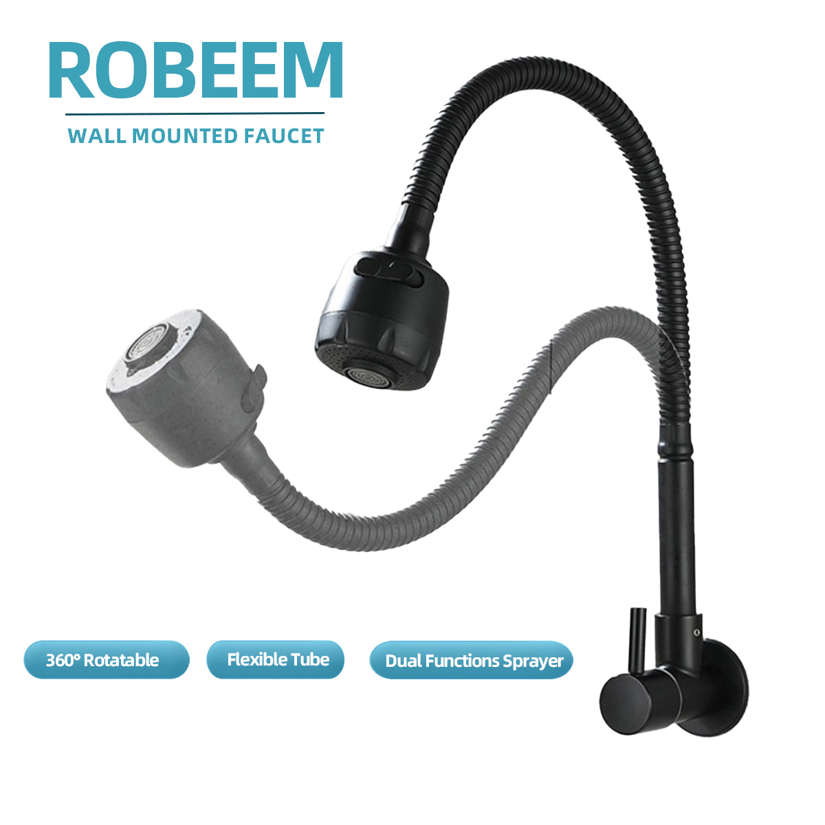 Wall-mounted Rotatable Single Cold Water Faucet